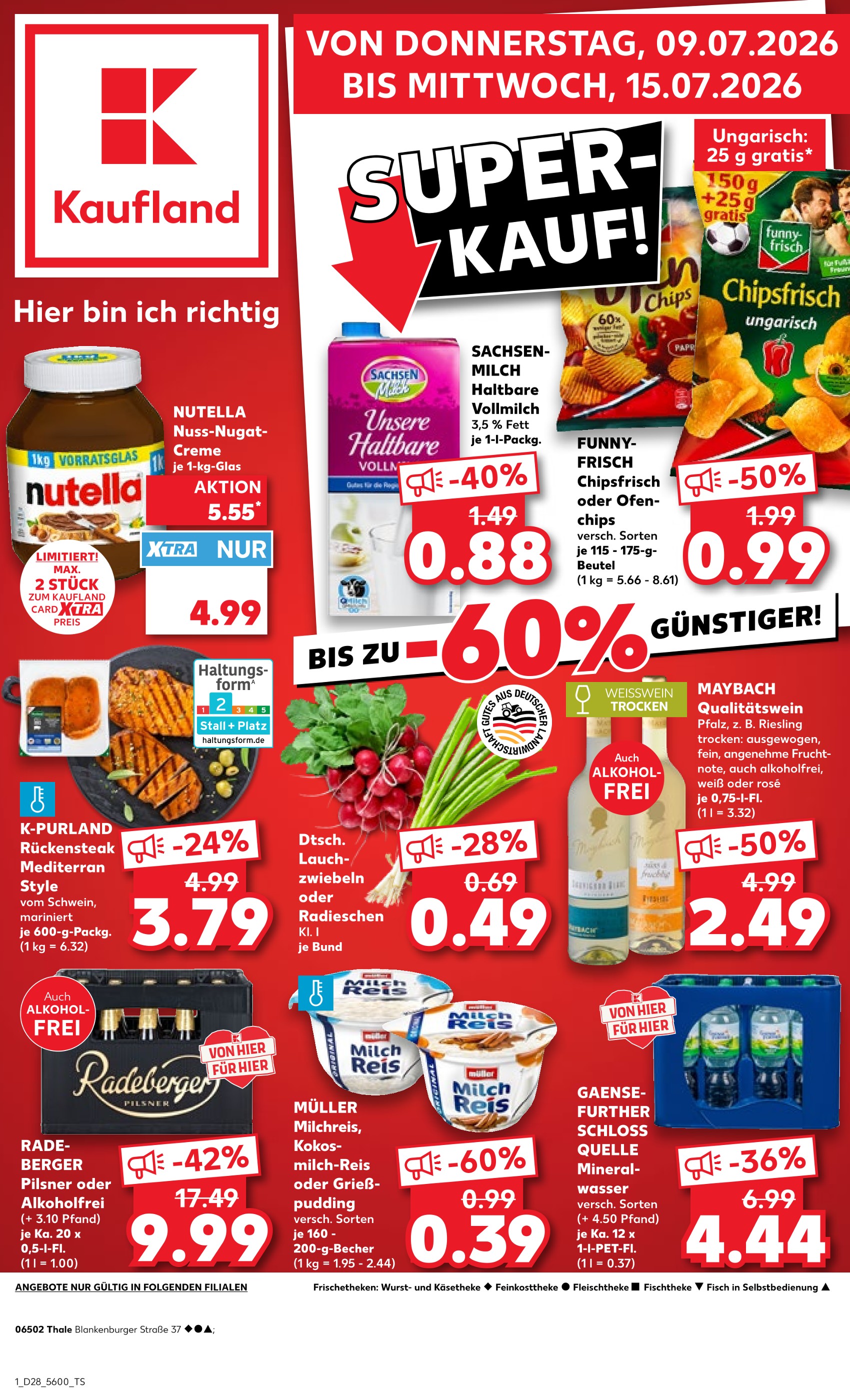 Kaufland Prospekt für Wienrode: Hier bin ich richtig, 54 Seiten, 09.07.2026 - 15.07.2026